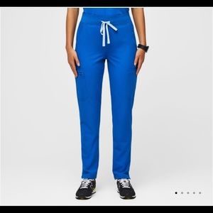 Figs Royal Blue High-Waisted Yola Skinny Scrub Pants in XXS/T